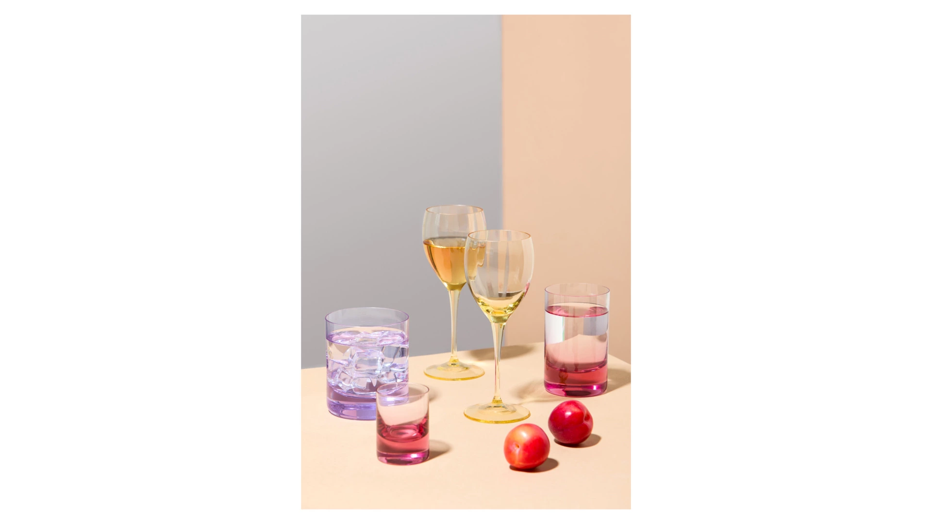 Набор бокалов для белого вина Moser Оптик 250 мл, 2 шт, желтый, п/к