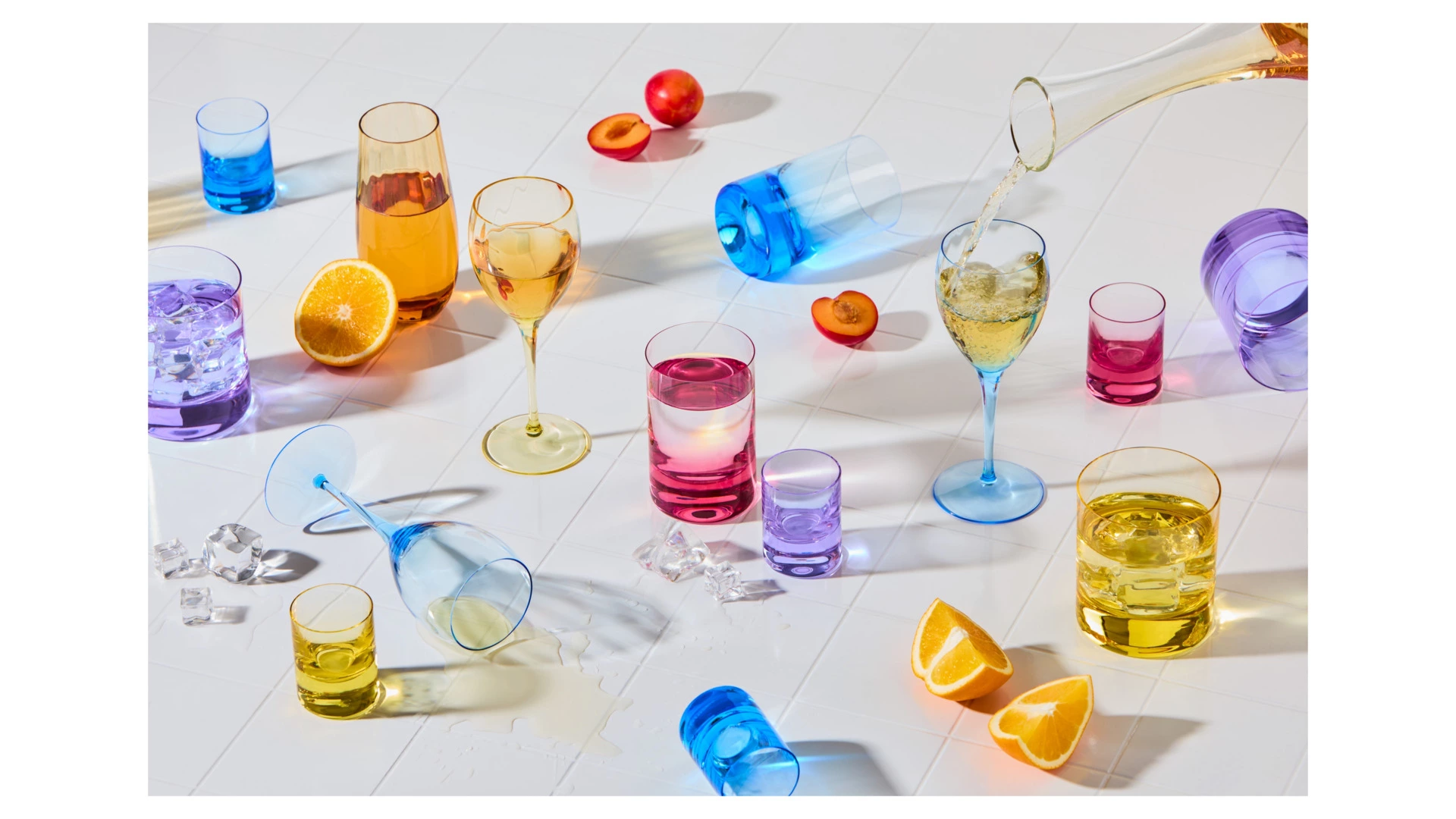 Набор бокалов для белого вина Moser Оптик 250 мл, 2 шт, желтый, п/к