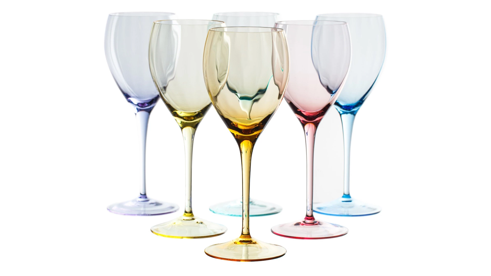 Набор бокалов для белого вина Moser Оптик 250 мл, 2 шт, желтый, п/к