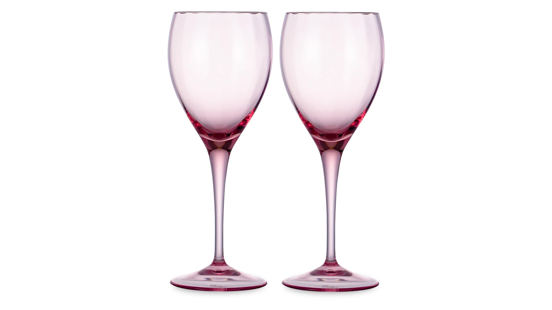 Набор бокалов для белого вина Moser Оптик 250 мл, 2 шт, розалин, п/к
