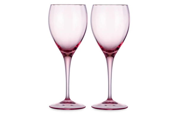 Набор бокалов для белого вина Moser Оптик 250 мл, 2 шт, розалин, п/к