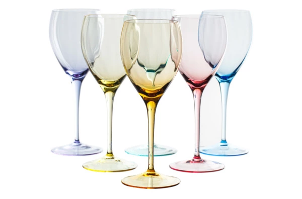 Набор бокалов для белого вина Moser Оптик 250 мл, 2 шт, розалин, п/к