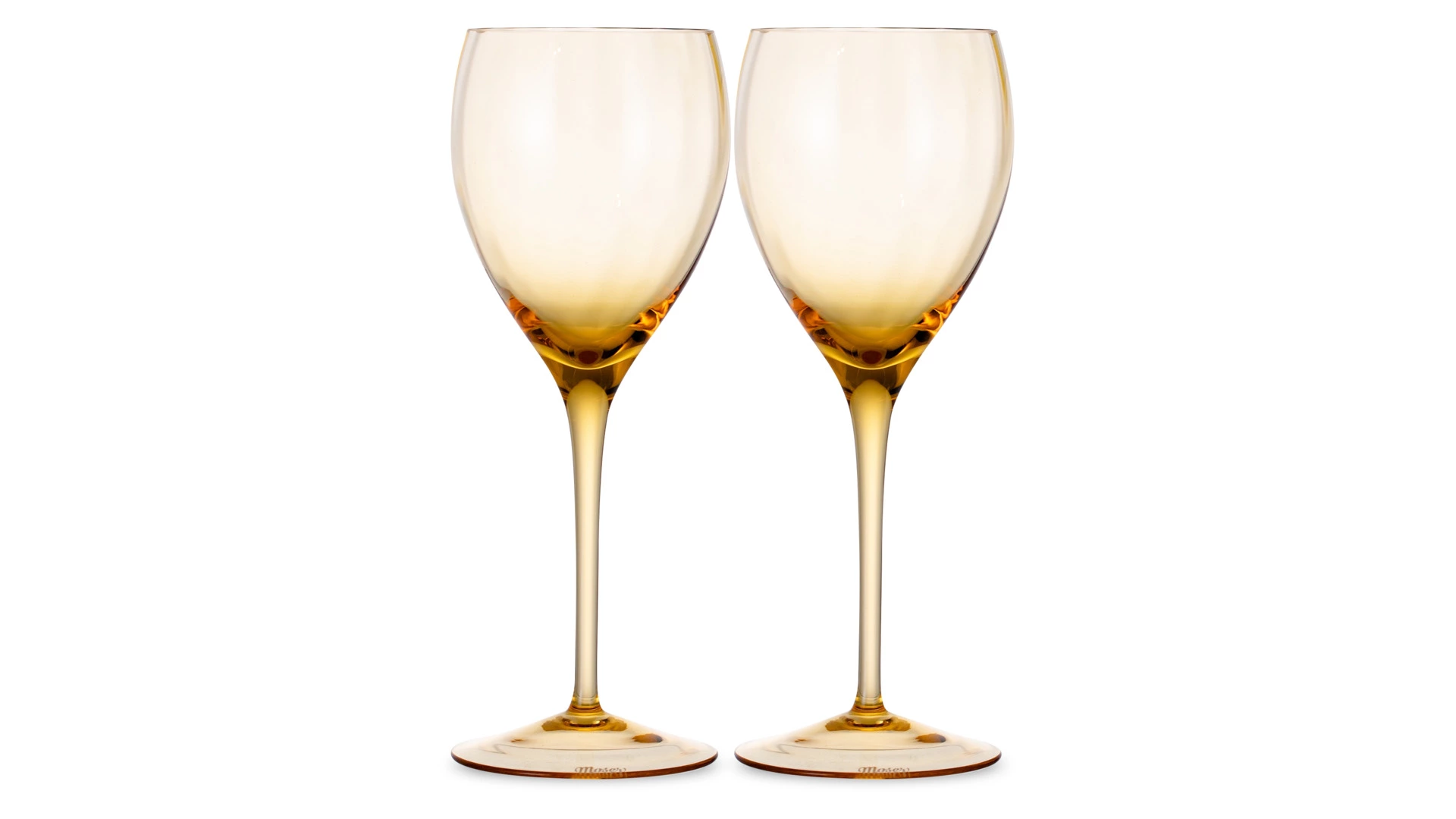 Набор бокалов для белого вина Moser Оптик 250 мл, 2 шт, топаз, п/к