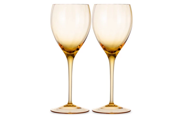 Набор бокалов для белого вина Moser Оптик 250 мл, 2 шт, топаз, п/к