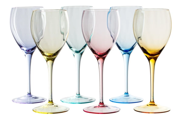 Набор бокалов для белого вина Moser Оптик 250 мл, 2 шт, топаз, п/к