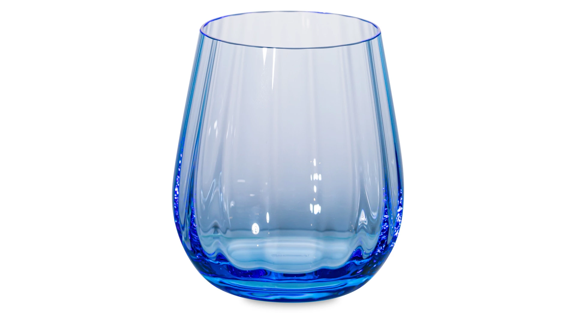 Набор стаканов для виски Moser Оптик 360 мл, 2 шт, аквамарин, п/к