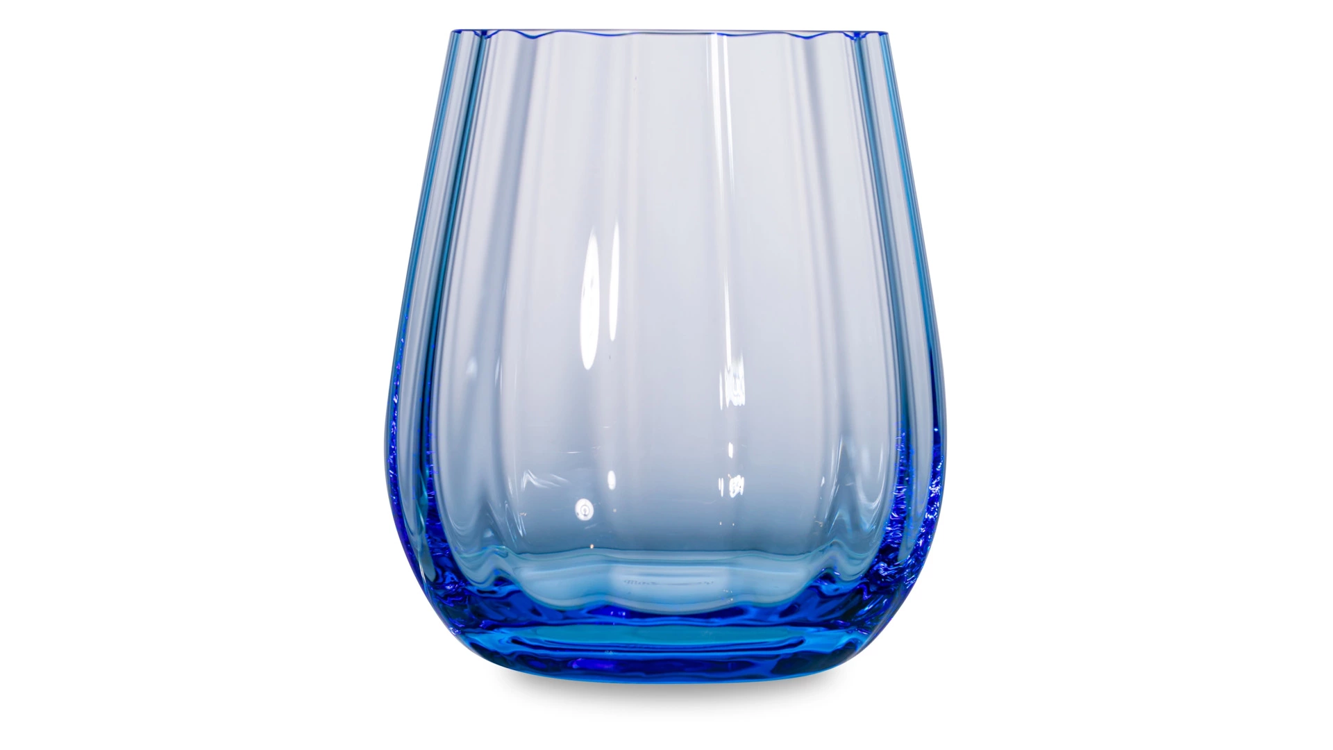 Набор стаканов для виски Moser Оптик 360 мл, 2 шт, аквамарин, п/к