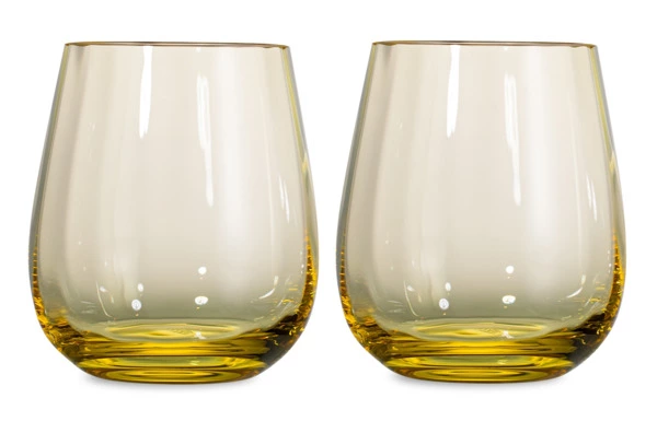 Набор стаканов для виски Moser Оптик 360 мл, 2 шт, желтый, п/к