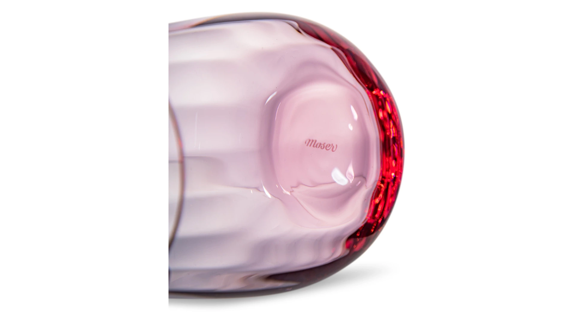 Набор стаканов для виски Moser Оптик 360 мл, 2 шт, розалин, п/к