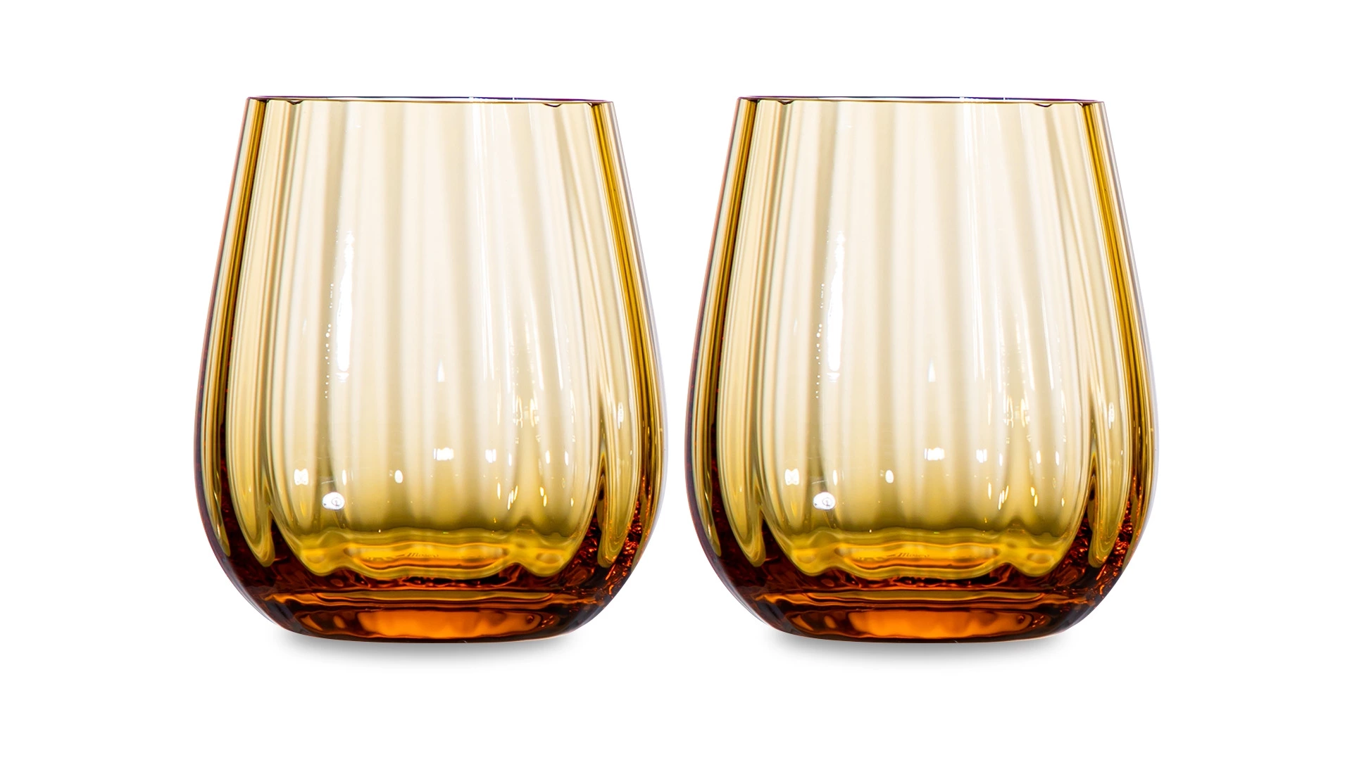 Набор стаканов для виски Moser Оптик 360 мл, 2 шт, топаз, п/к