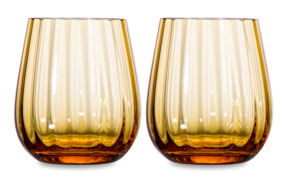 Набор стаканов для виски Moser Оптик 360 мл, 2 шт, топаз, п/к