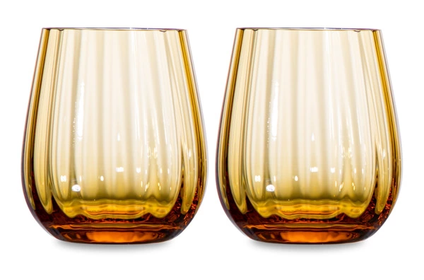 Набор стаканов для виски Moser Оптик 360 мл, 2 шт, топаз, п/к
