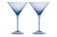 Набор бокалов для мартини Moser Оптик 290 мл, 2 шт, аквамарин, п/к