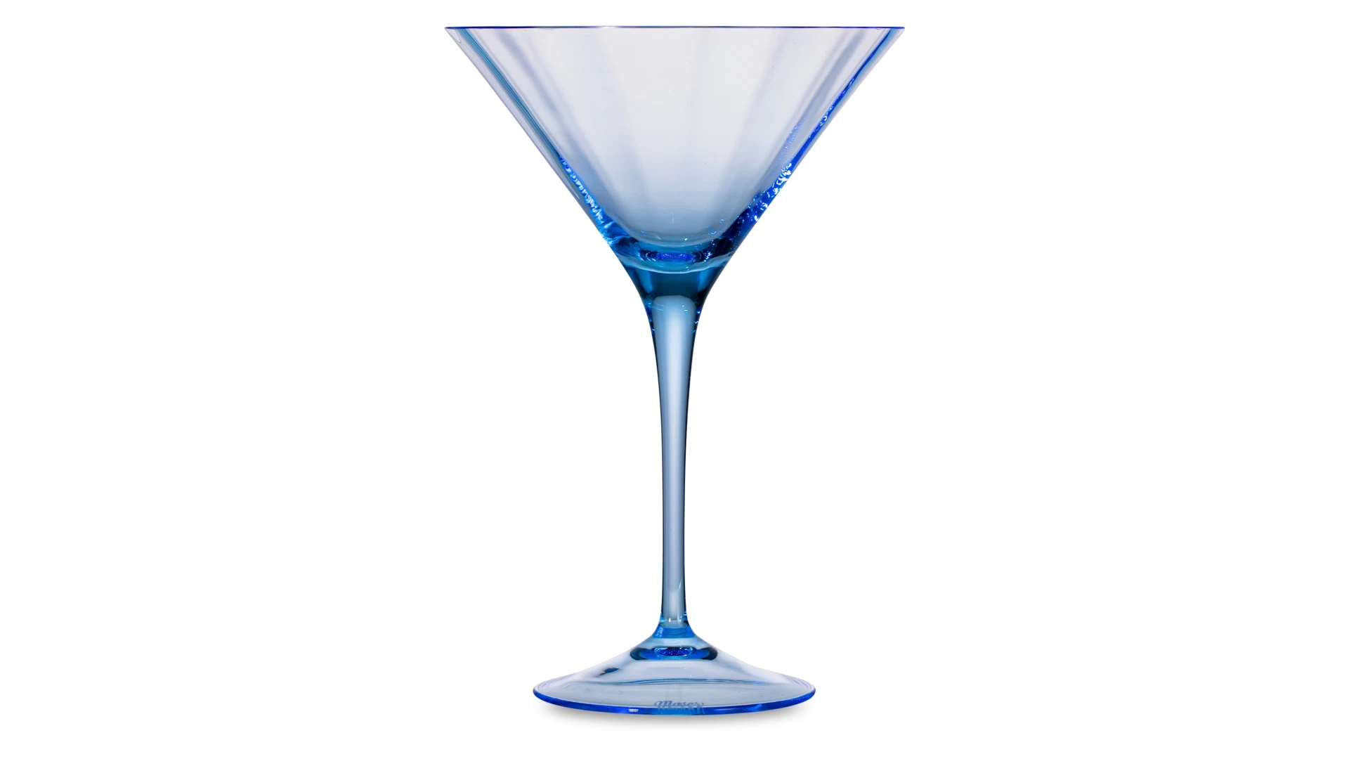 Набор бокалов для мартини Moser Оптик 290 мл, 2 шт, аквамарин, п/к