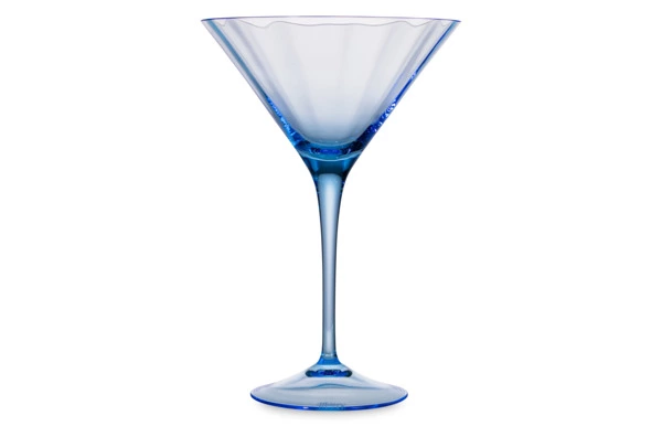 Набор бокалов для мартини Moser Оптик 290 мл, 2 шт, аквамарин, п/к