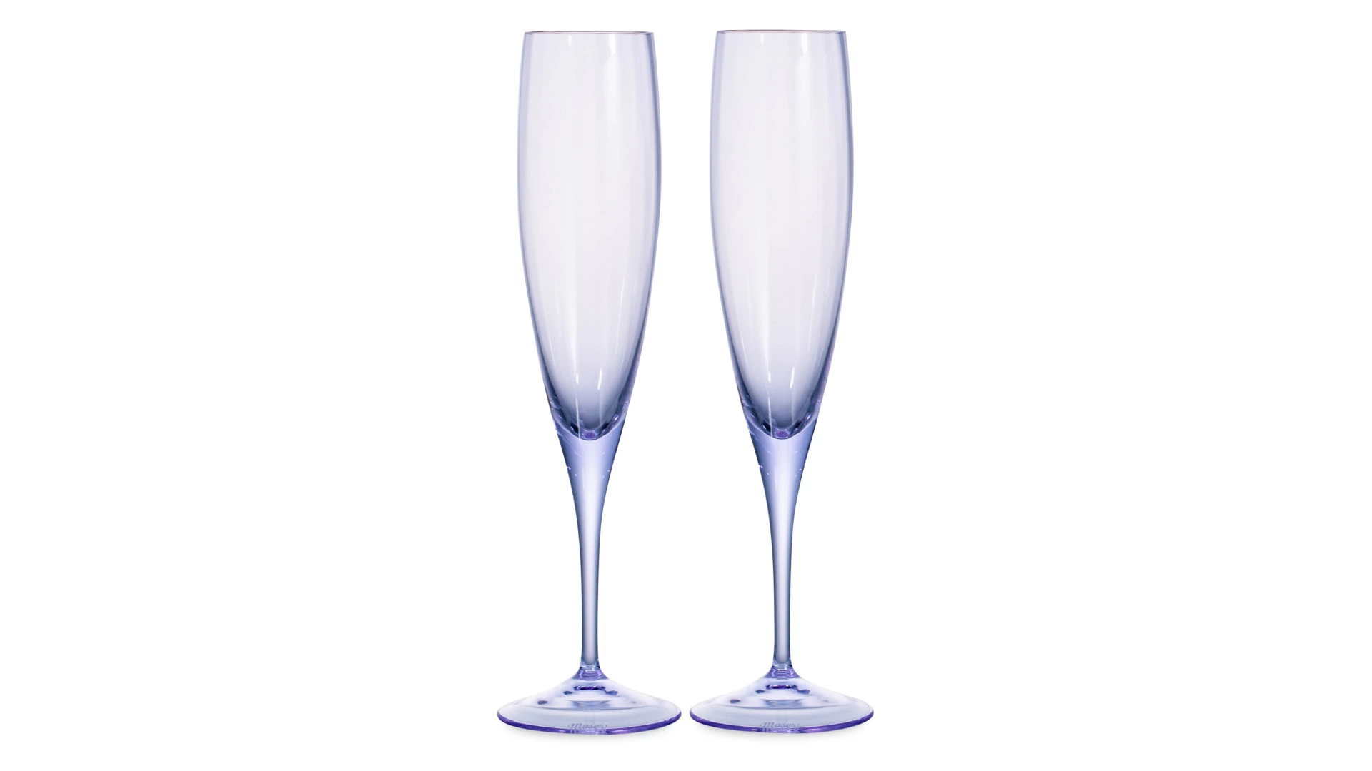 Набор фужеров для шампанского Moser Оптик 200 мл, 2 шт, александрит, п/к