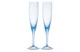 Набор фужеров для шампанского Moser Оптик 200 мл, 2 шт, аквамарин, п/к