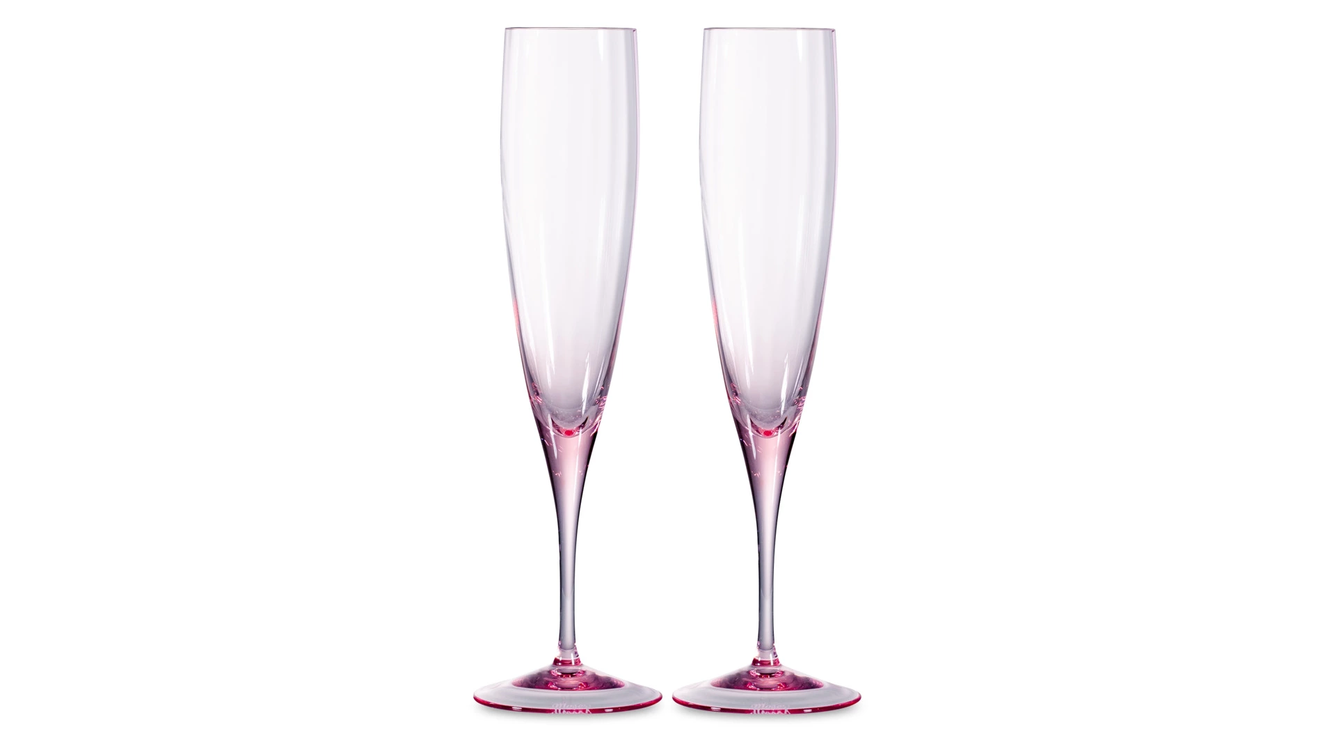 Набор фужеров для шампанского Moser Оптик 200 мл, 2 шт, розалин, п/к