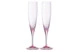 Набор фужеров для шампанского Moser Оптик 200 мл, 2 шт, розалин, п/к