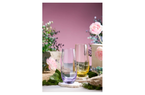 Набор стаканов для воды Moser Оптик 350 мл, 2 шт, желтый, п/к