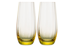 Набор стаканов для воды Moser Оптик 350 мл, 2 шт, желтый, п/к