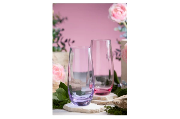 Набор стаканов для воды Moser Оптик 350 мл, 2 шт, топаз, п/к