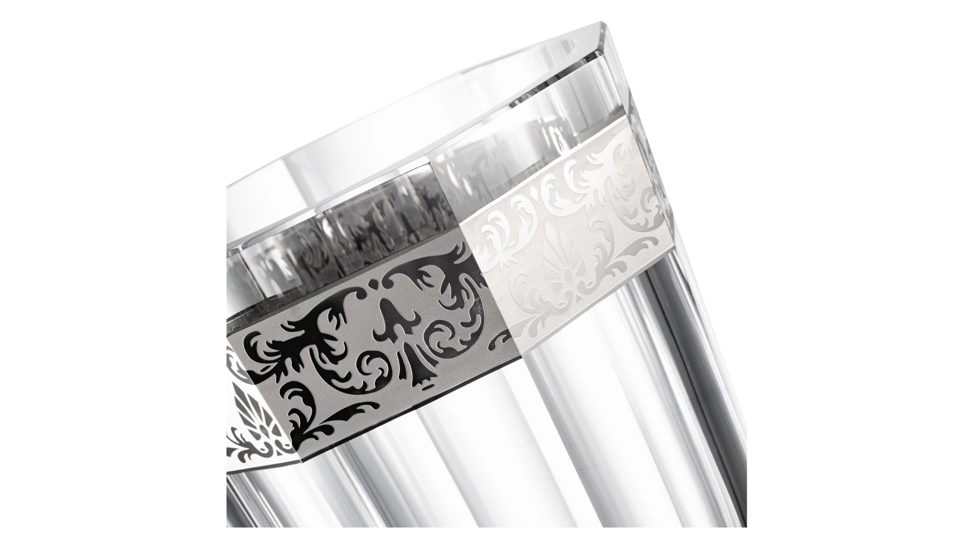 Ваза Moser Чистота 35 см, платина, п/к