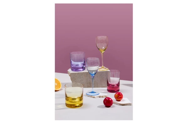 Набор стаканов для воды Moser Виски сет 220 мл, 2 шт, желтый, п/к