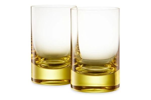 Набор стаканов для воды Moser Виски сет 220 мл, 2 шт, желтый, п/к