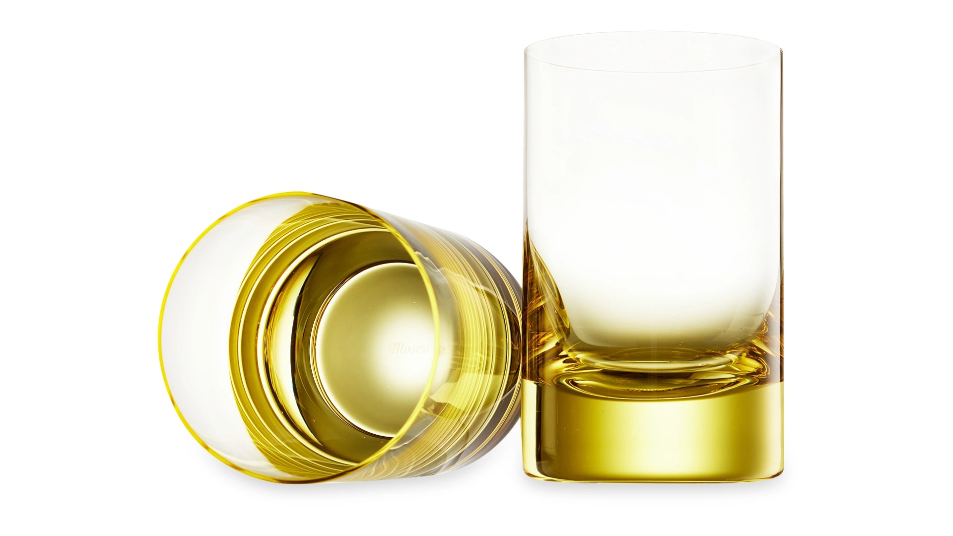 Набор стаканов для воды Moser Виски сет 220 мл, 2 шт, желтый, п/к