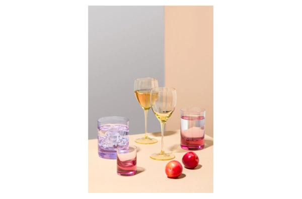 Набор стаканов для воды Moser Виски сет 220 мл, 2 шт, розалин, п/к