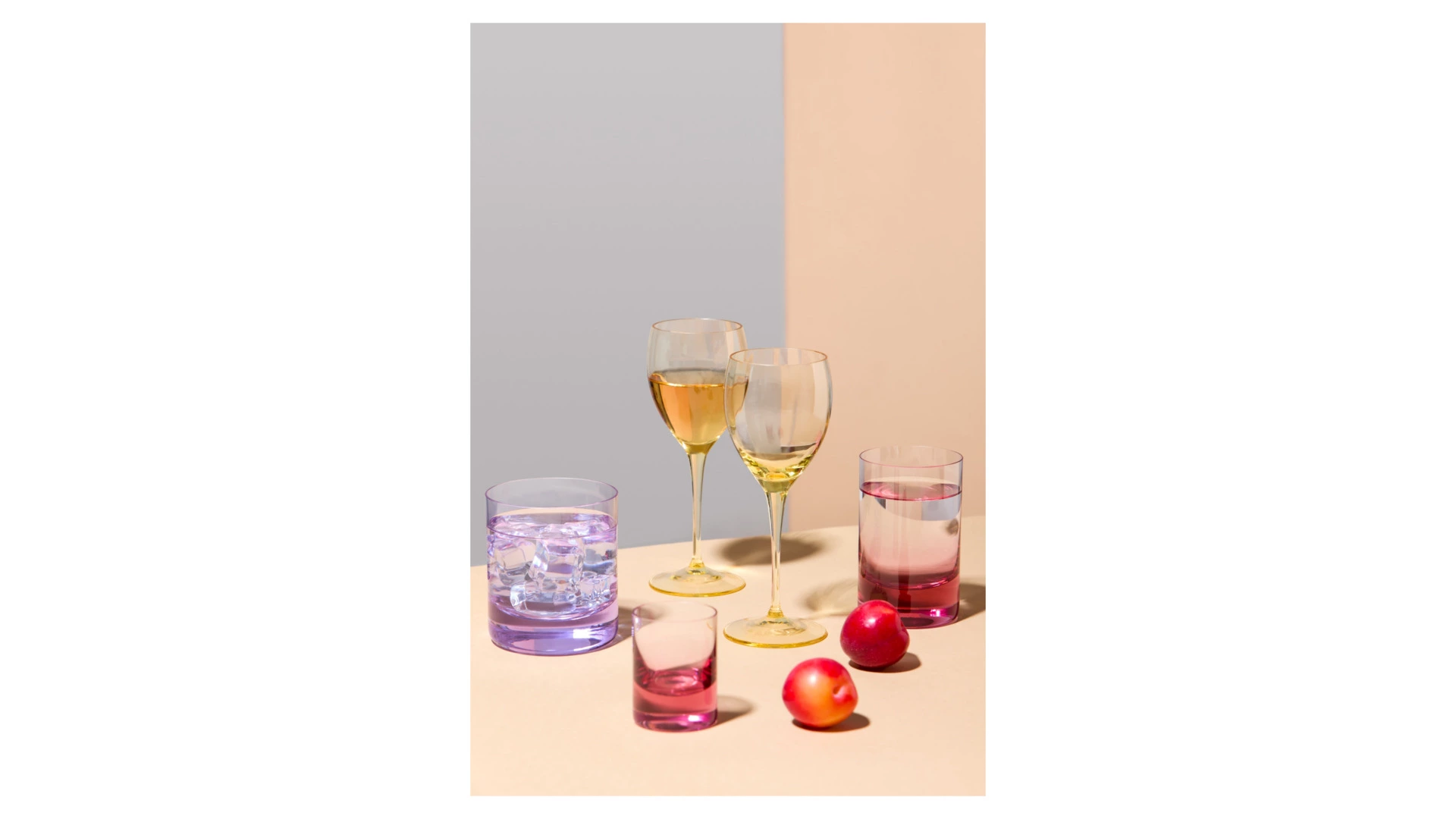 Набор стаканов для воды Moser Виски сет 220 мл, 2 шт, розалин, п/к