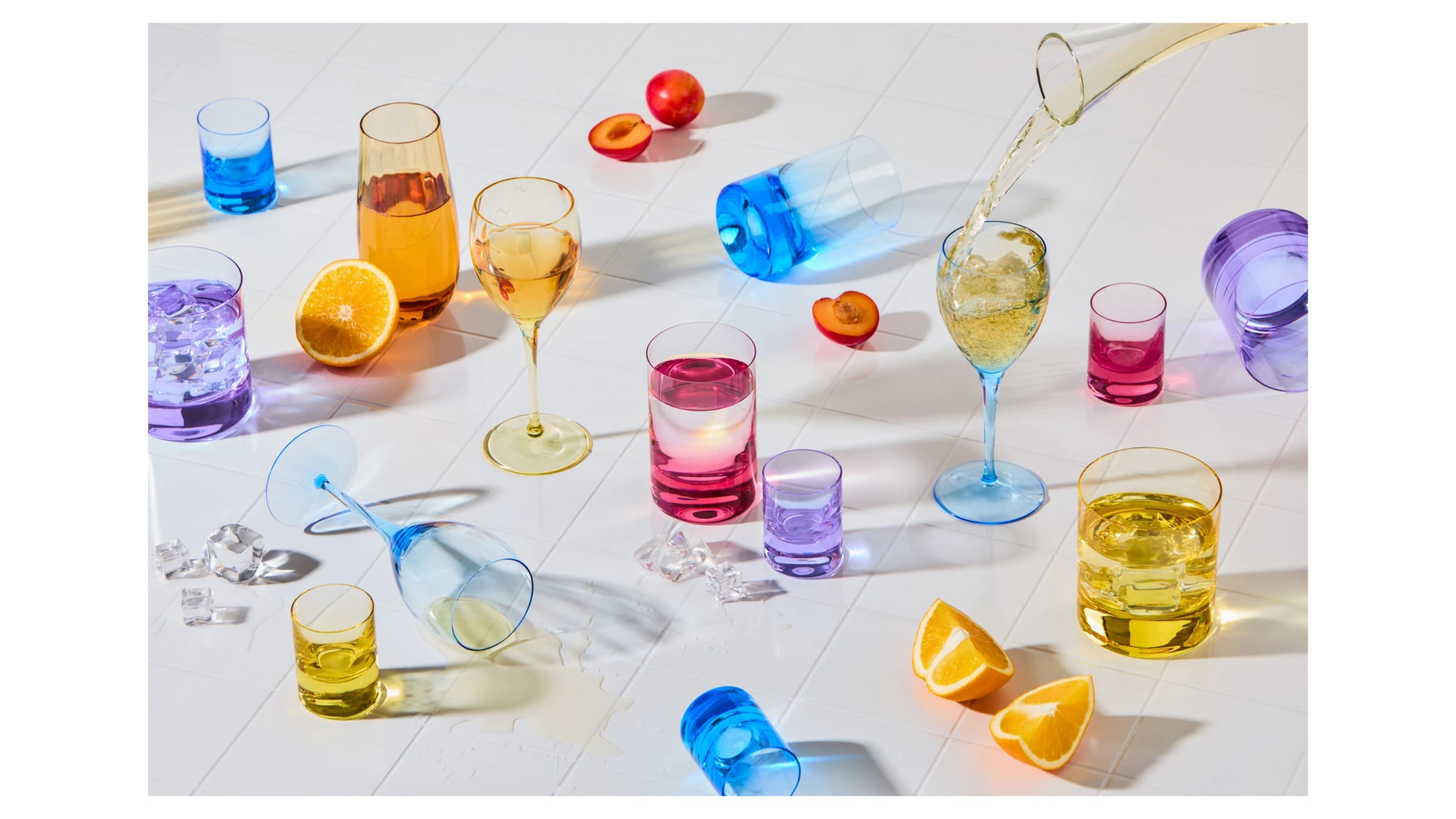 Набор стопок для водки Moser Виски сет 60 мл, 2 шт, аквамарин, п/к