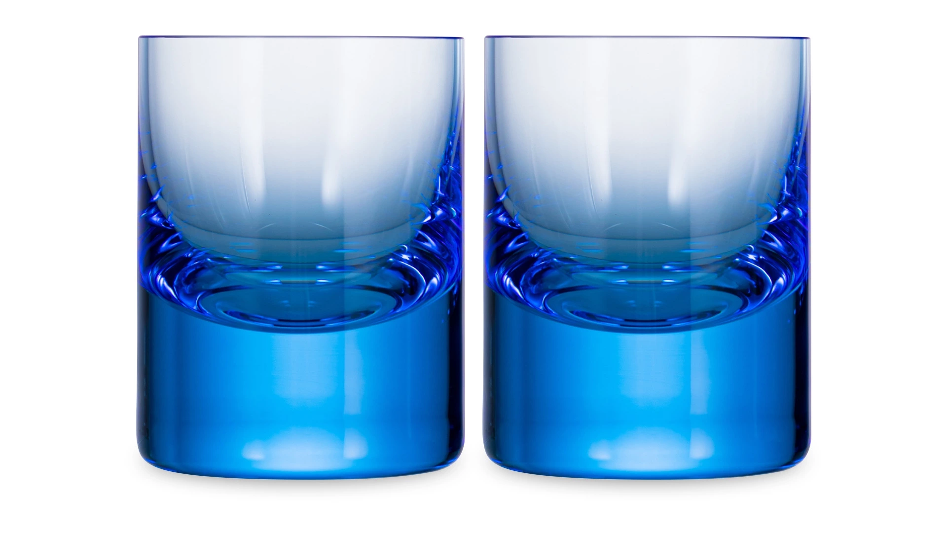 Набор стопок для водки Moser Виски сет 60 мл, 2 шт, аквамарин, п/к