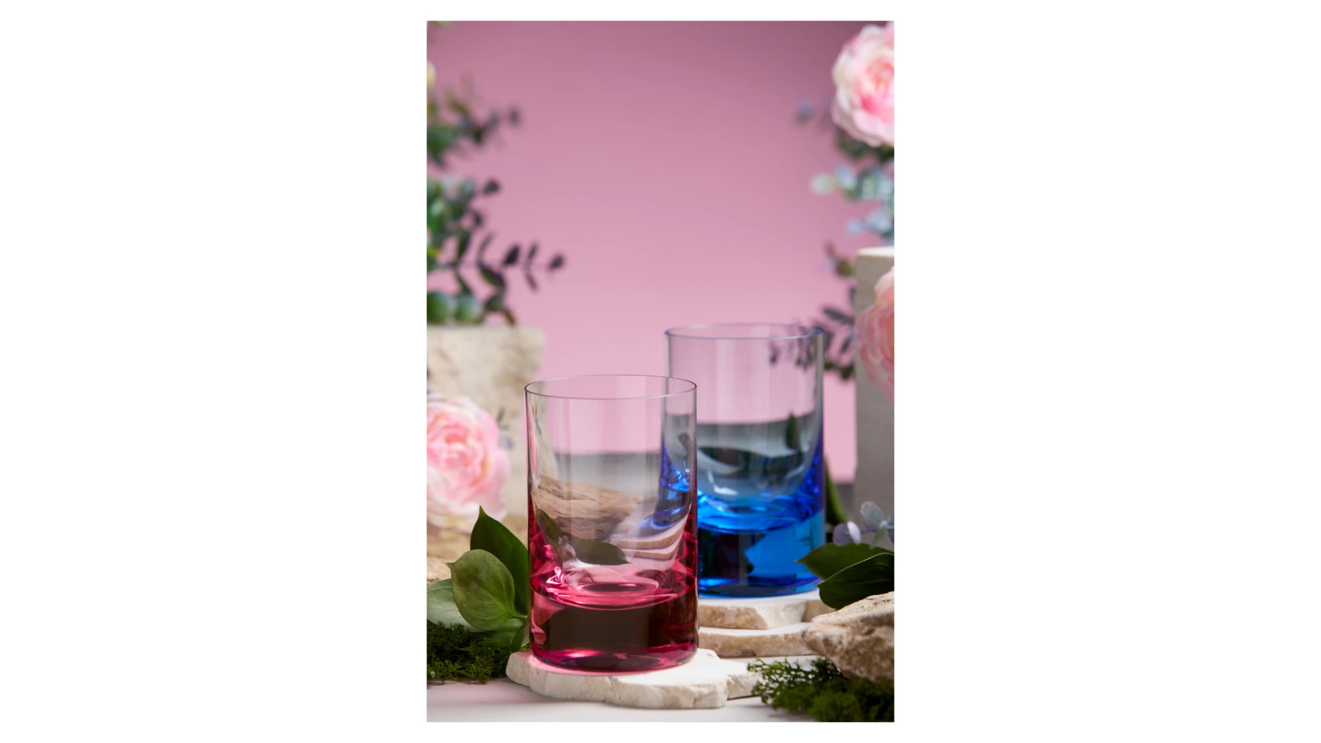 Набор стопок для водки Moser Виски сет 60 мл, 2 шт, розалин, п/к