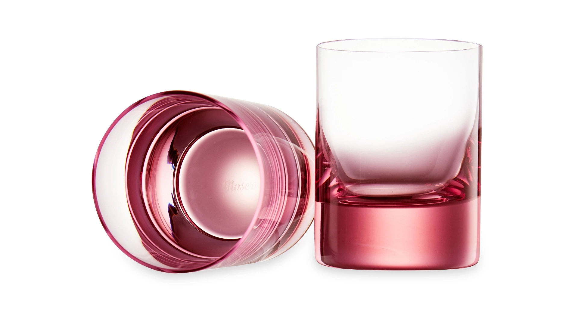 Набор стопок для водки Moser Виски сет 60 мл, 2 шт, розалин, п/к