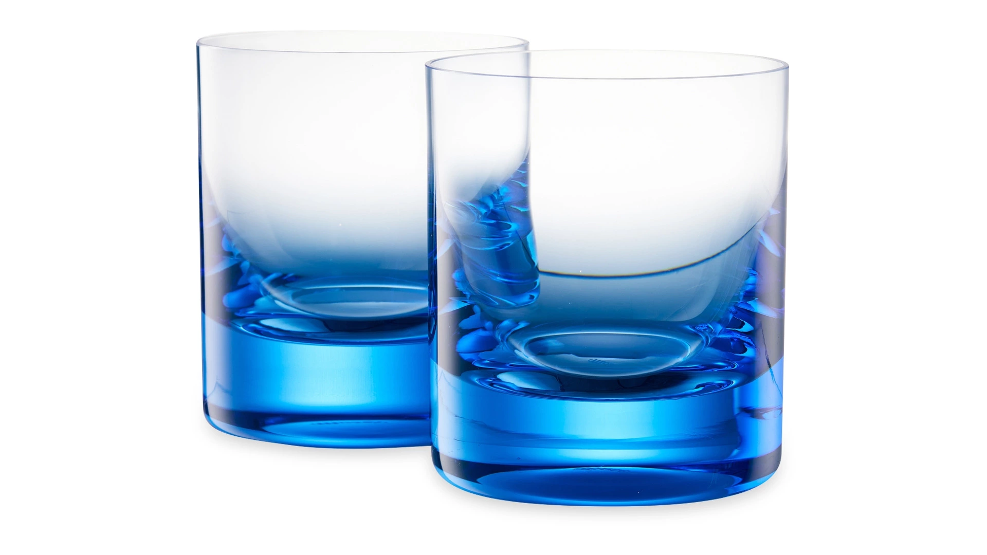 Набор стаканов для виски Moser Виски сет 370 мл, 2 шт, аквамарин, п/к