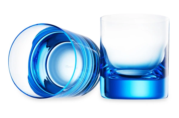 Набор стаканов для виски Moser Виски сет 370 мл, 2 шт, аквамарин, п/к