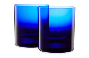 Набор стаканов для виски Moser Виски сет 370 мл, 2 шт, темно-синий, п/к