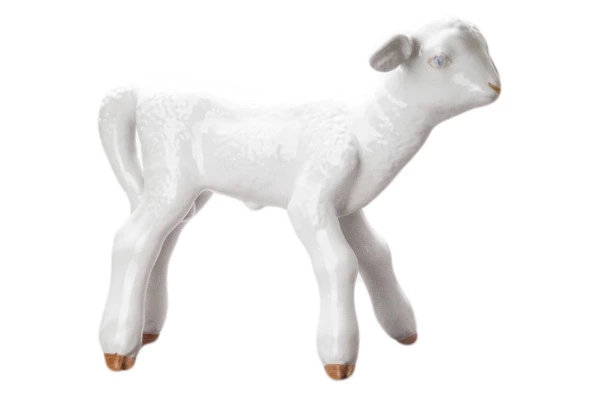 Скульптура Дулевский фарфоровый завод Барашек 28 см, фарфор