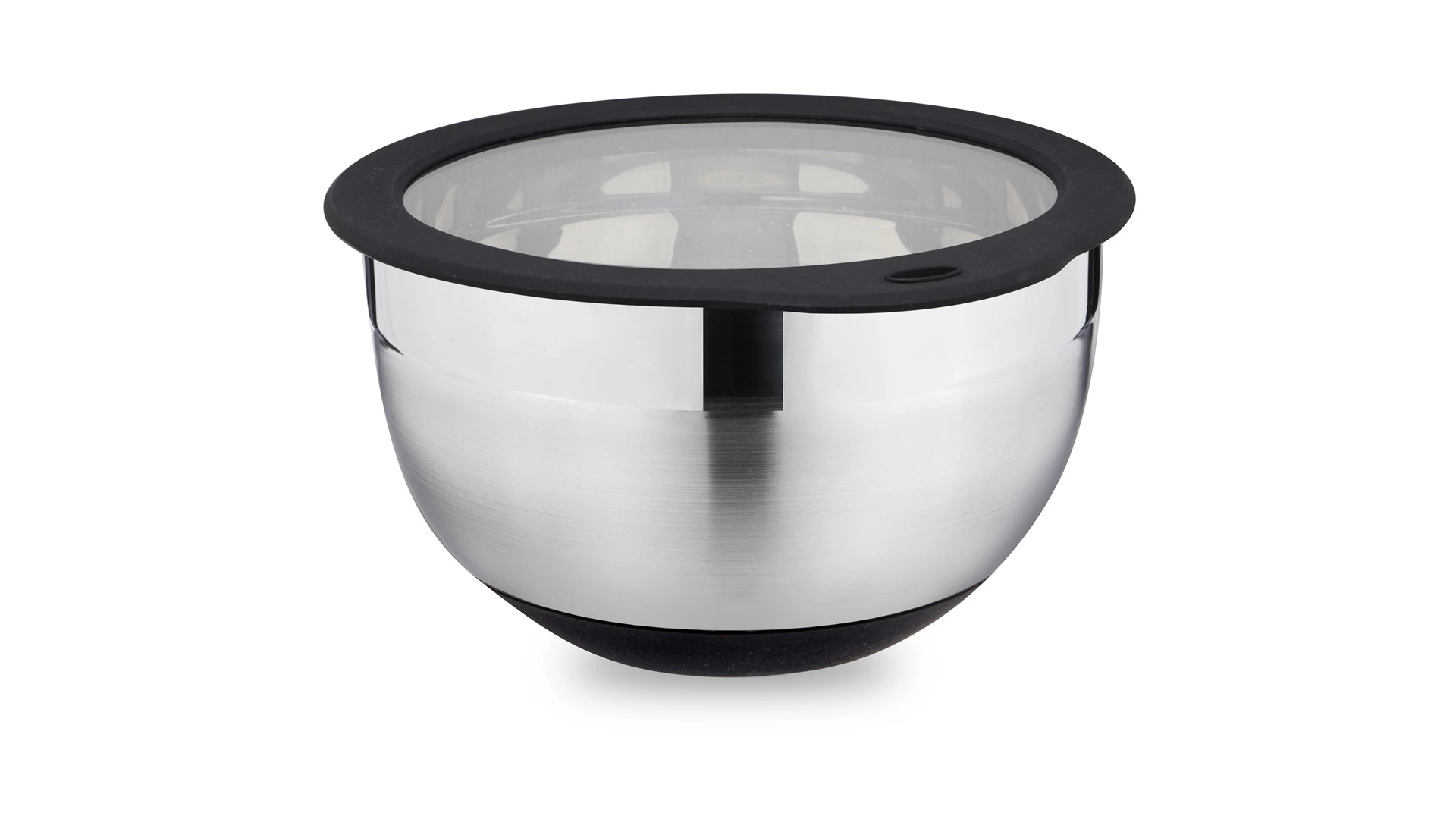 Миска для смешивания нескользящая Weis 3 л, 20х12 см, сталь нержавеющая