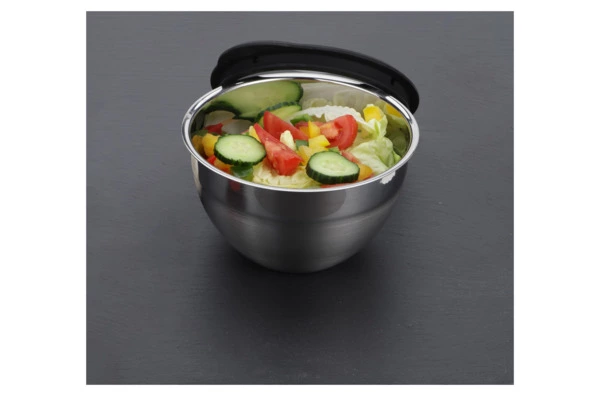 Миска для смешивания нескользящая Weis 3 л, 20х12 см, сталь нержавеющая