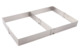 Форма для торта прямоугольная раздвижная Weis 28х18 см до 52х33 см, h8,5 см, сталь нержавеющая