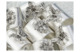 Набор колец для салфеток в футляре Кольчугинский мельхиор Летний сад Ромашка 4 см, 6 шт, медь