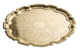 Поднос Queen Anne Чиппендейл 24 см, золотой цвет, сталь