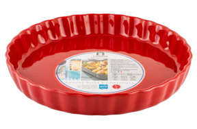Форма для пирога круглая Esprit de cuisine Festonne d27 см, 1,4 л, малиновая