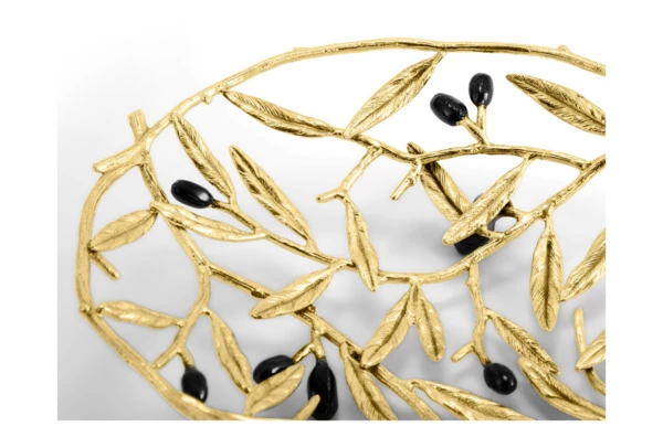 Блюдо Michael Aram Золотая оливковая ветвь 29х22 см