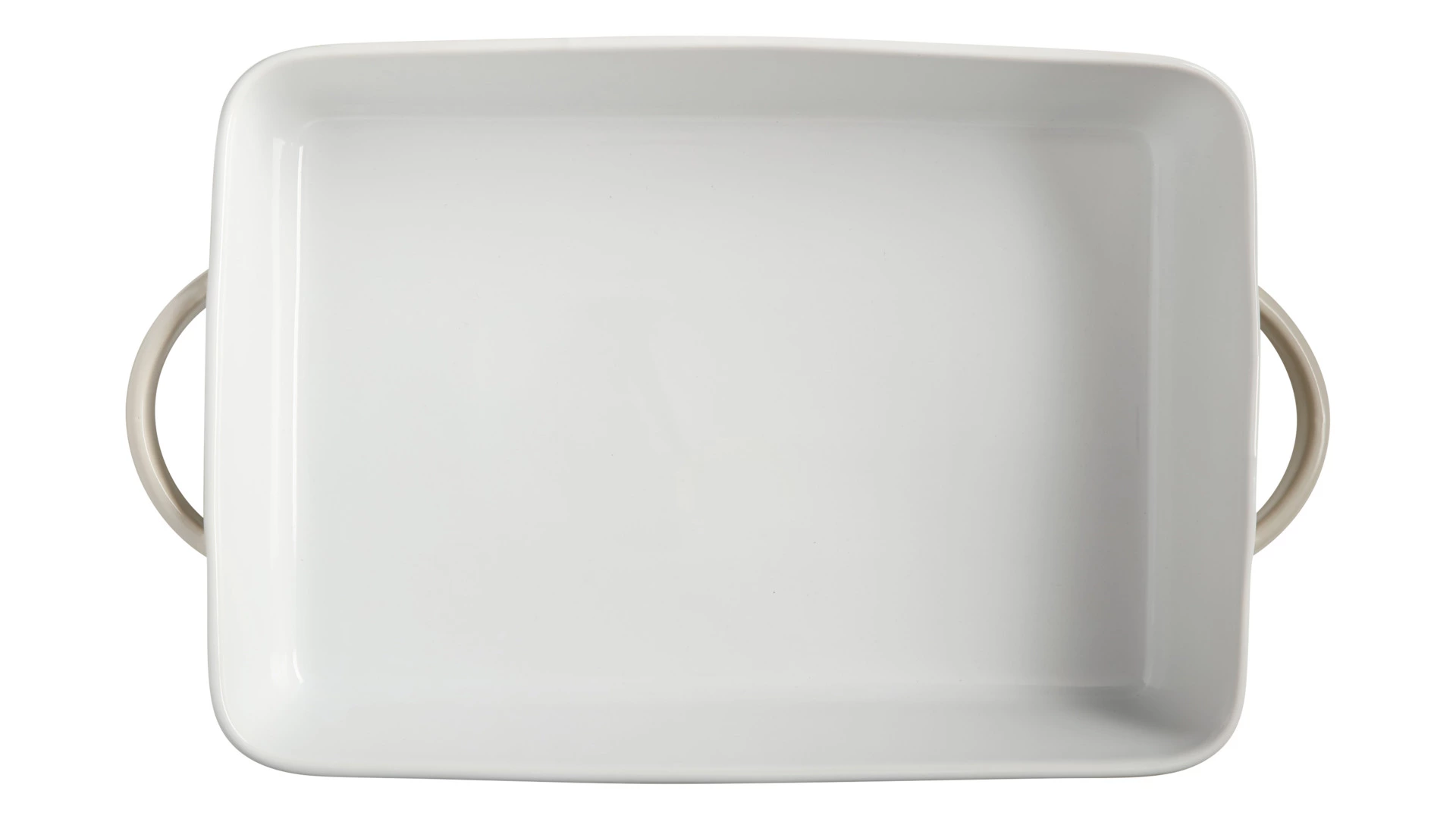 Блюдо прямоугольное Casa Domani Moderna 31х21 см, керамика, кремовый, п/к