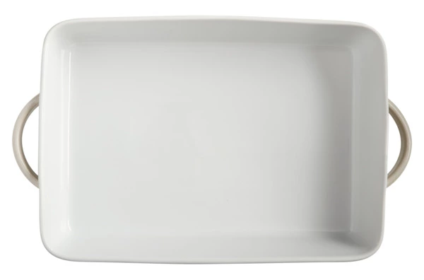 Блюдо прямоугольное Casa Domani Moderna 31х21 см, керамика, кремовый, п/к