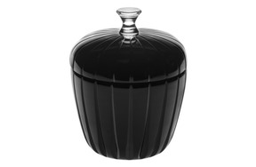 Чаша с крышкой Vista Alegre Яблоко h18 см, стекло, черная